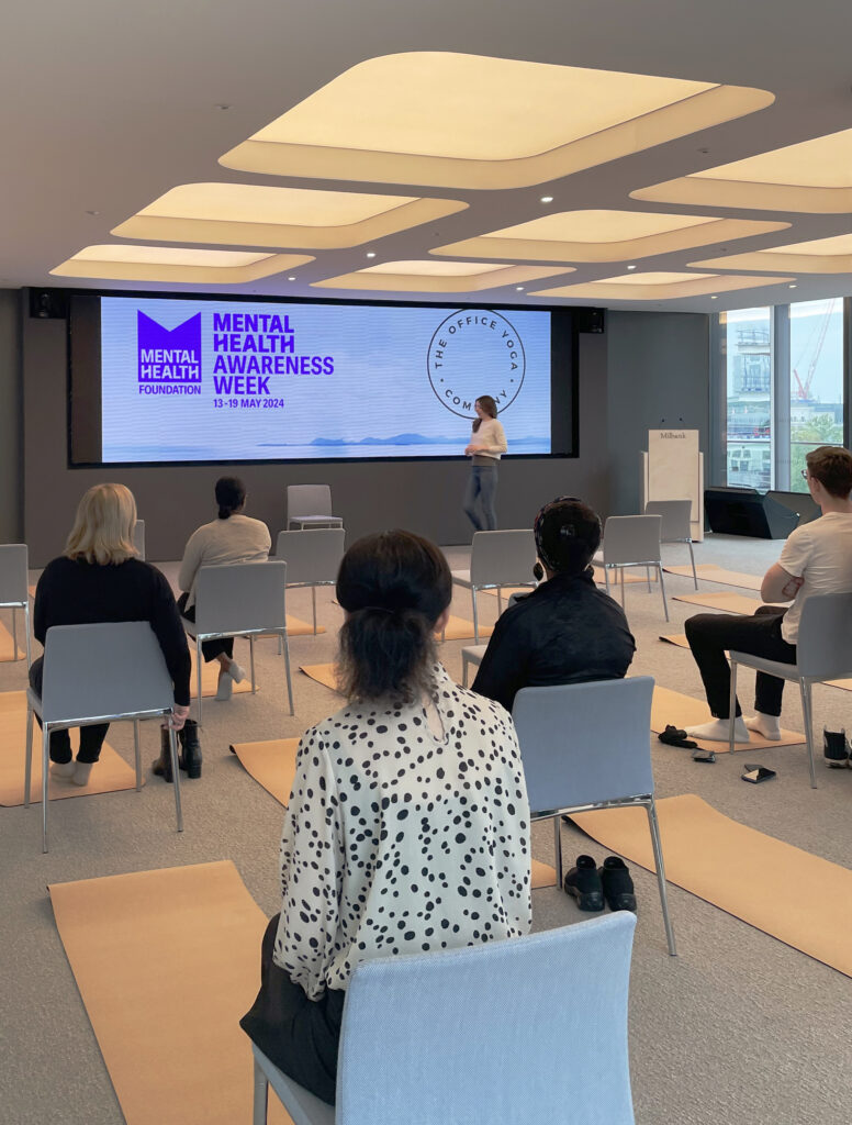 Corporate yoga class in London