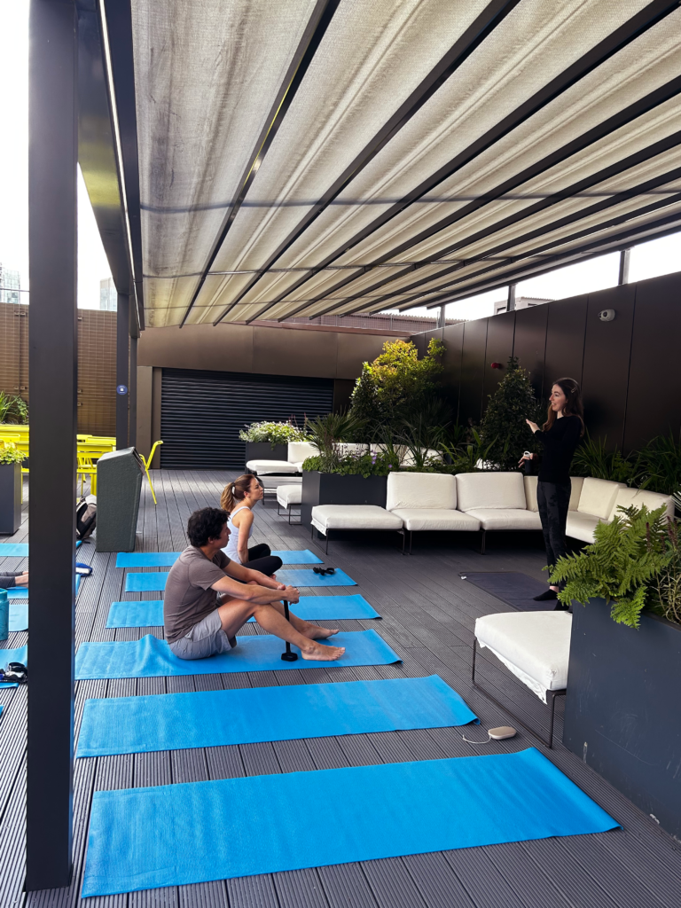 Corporate yoga class in London