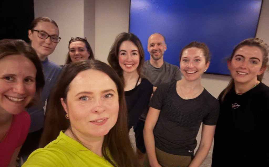 Office yoga class in London