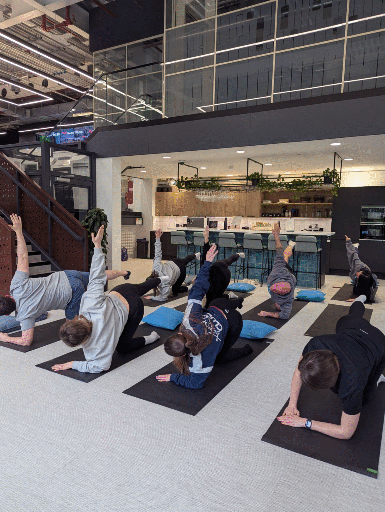 Office mat Pilates class