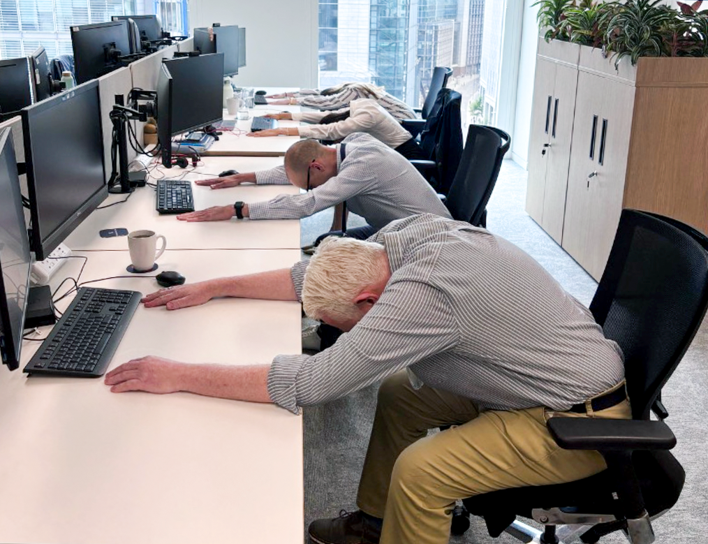 Remote desk yoga class in London